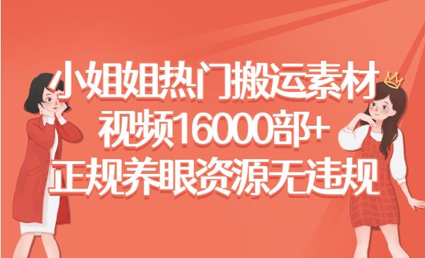 小姐姐热门搬运素材视频，16000部+-小白网创