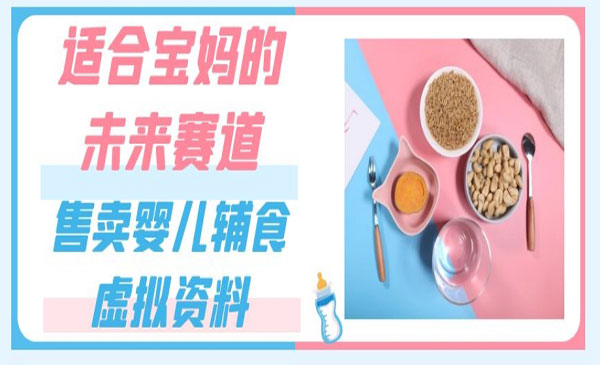 出售婴儿辅食虚拟资料项目-小白网创