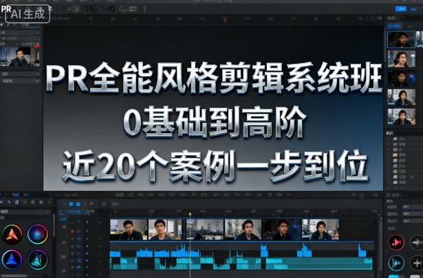PR全能风格剪辑系统班，0基础到高阶，近20个案例一步到位-小白网创