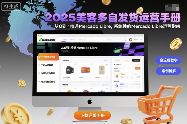 2025美客多自发货运营手册：从0到1精通Mercado Libre，系统性的Mercado Libre运营指南-小白网创