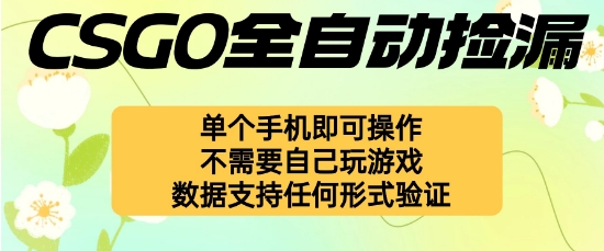自动挂G捡漏，不用自己挂G不用玩游戏，一个手机即可操作，新手小白轻松月入1W+【揭秘】-小白网创